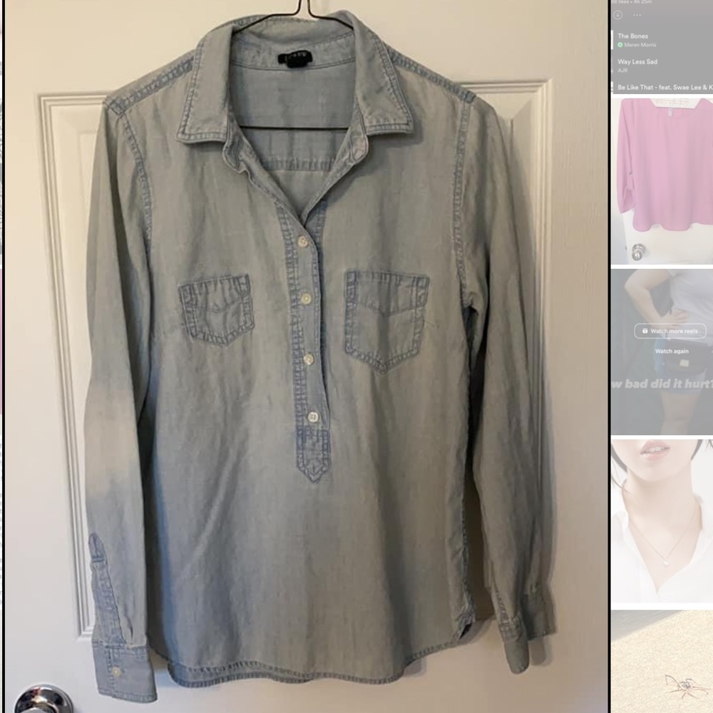 J crew button up